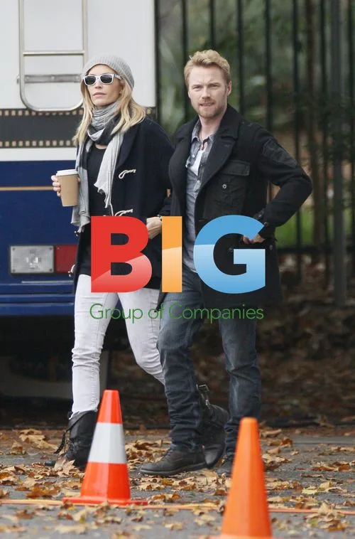 Ronan Keating with family on Goddess set
