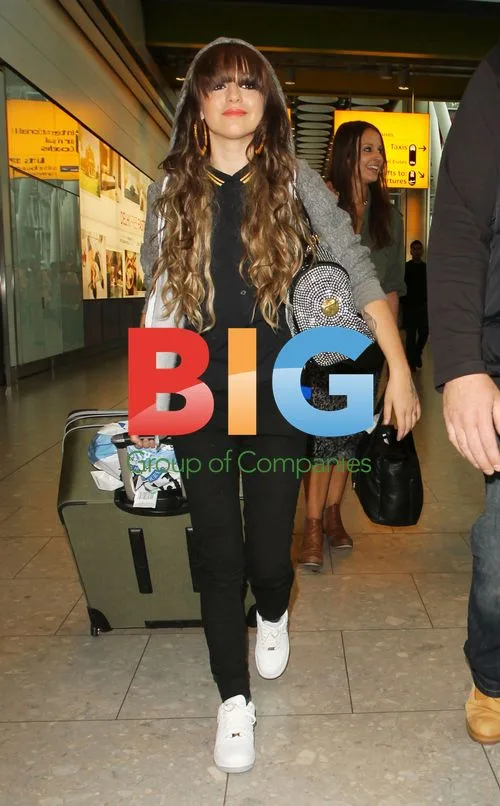 Cher Lloyd at Heathrow Airport