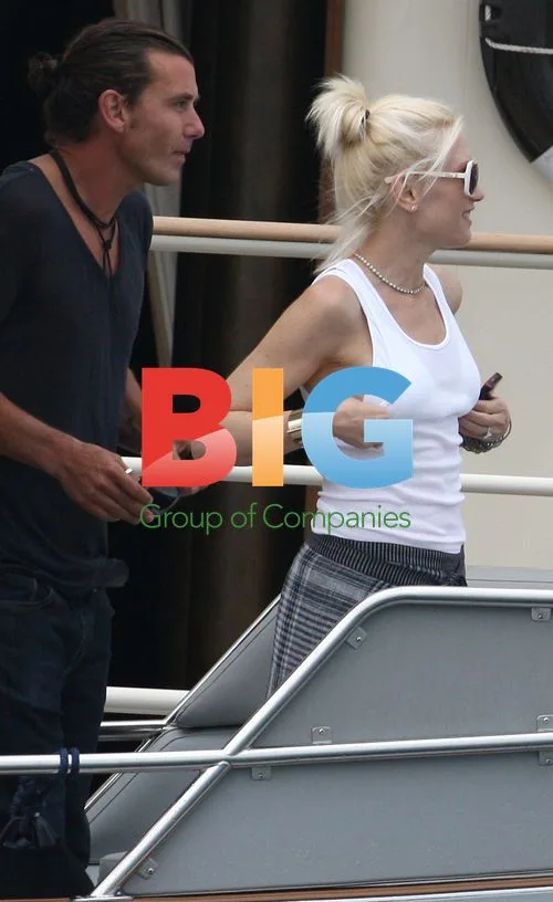 Gwen Stefani and Family on Yacht in France