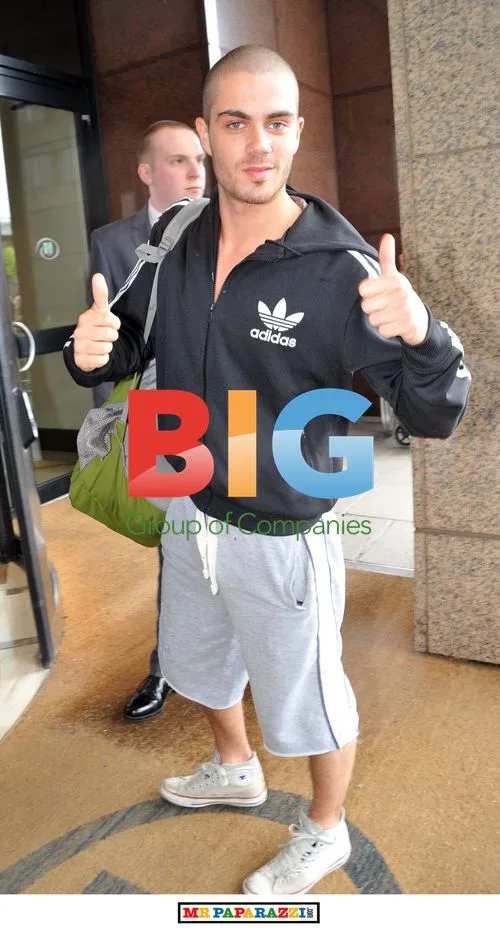 The Wanted at Glasgow Airport