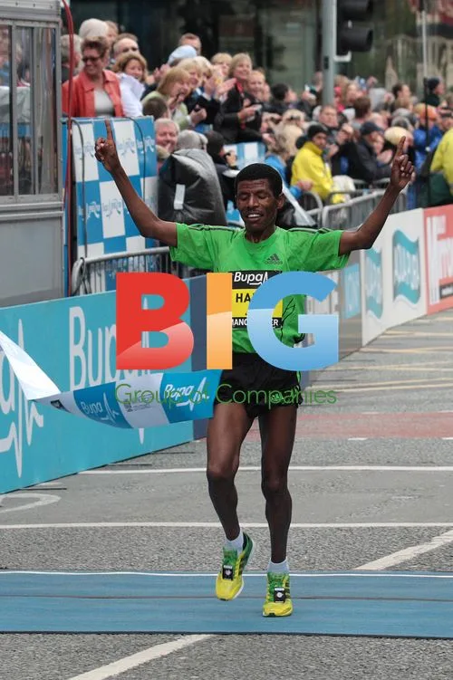 Celebrities at BUPA 10k run in Manchester