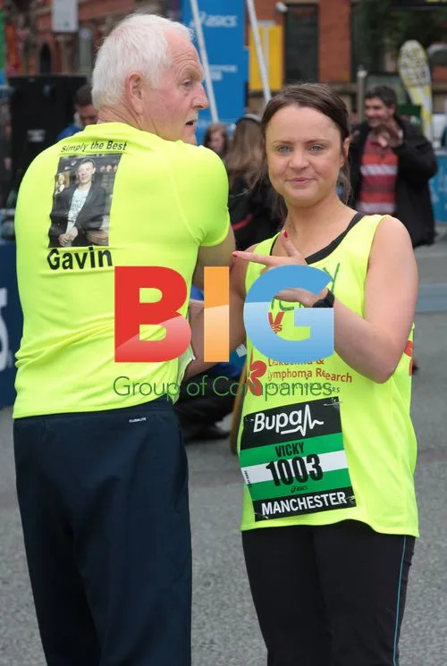 Celebrities at BUPA 10k run in Manchester