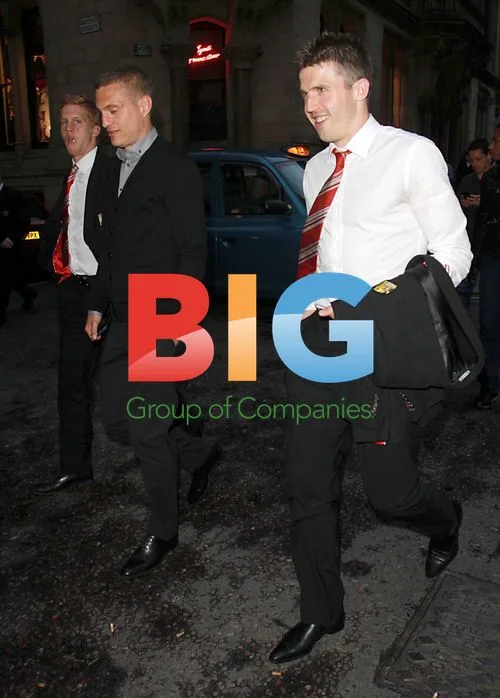 Manchester United Players Leave Rosso Restaurant