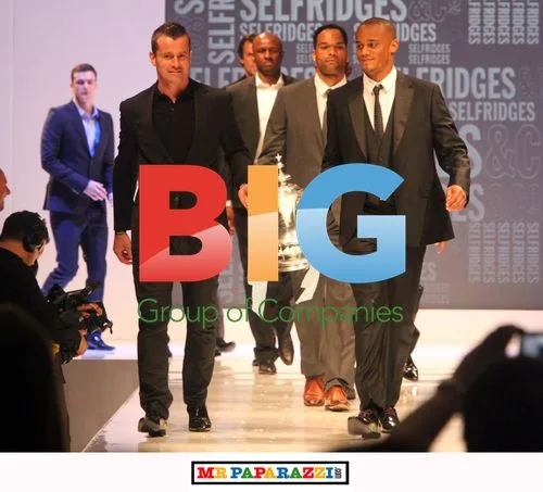 Manchester City footballers at Fashion Kicks