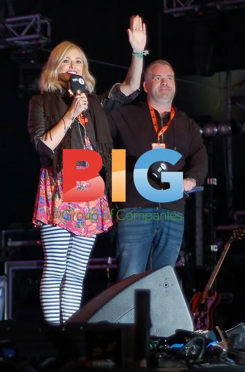 Fearne Cotton and Chris Moyles at Radio 1 Big Weekend
