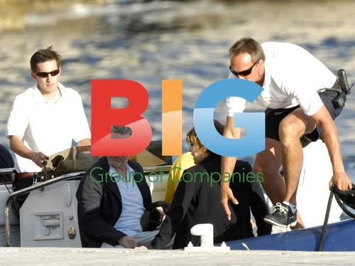 Robert De Niro and Grace Hightower on Boat