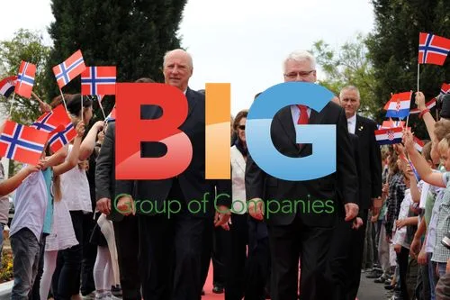Norwegian King Harald V visits Sibenik, Croatia