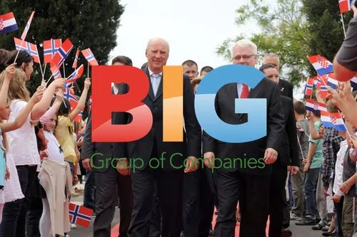 King Harald V visits Sibenik, Croatia