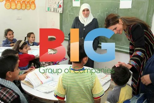 Queen Rania visits Jordanian school