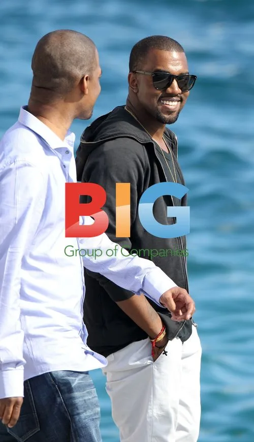 Kanye West at Cannes party