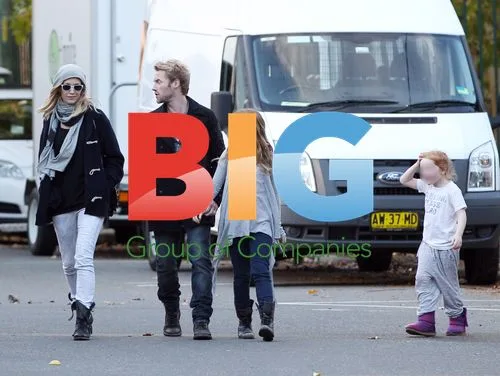 Ronan Keating with family on set of 'Goddess'
