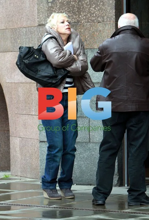 Denise Welch and Tim Healy Arrive at Hotel