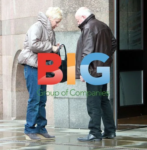 Denise Welch and Tim Healy arriving at hotel