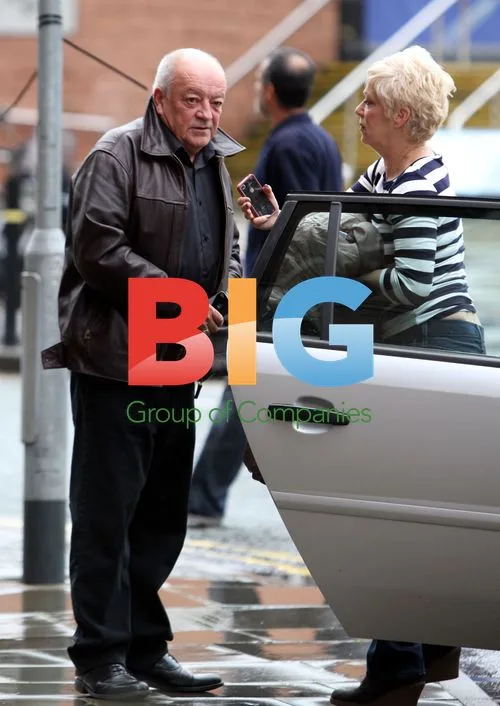 Denise Welch and Tim Healy Arrive at Hotel