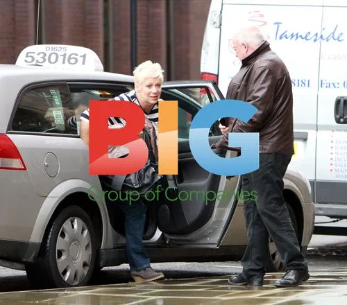 Denise Welch and Tim Healy Arrive at Hotel in Manchester