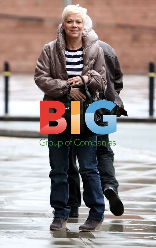 Denise Welch and Tim Healy Arrive at Hotel