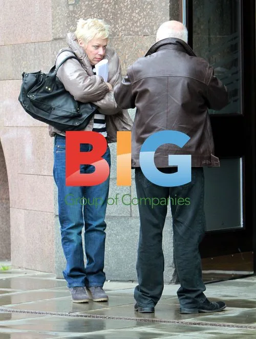 Denise Welch and Tim Healy Arrive at Hotel