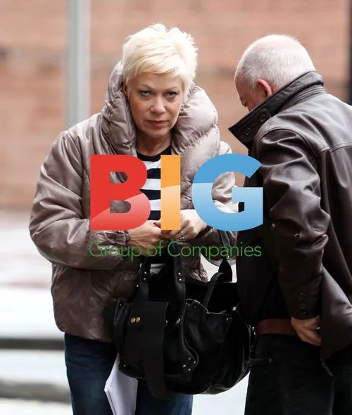 Denise Welch and Tim Healy Arrive at Hotel