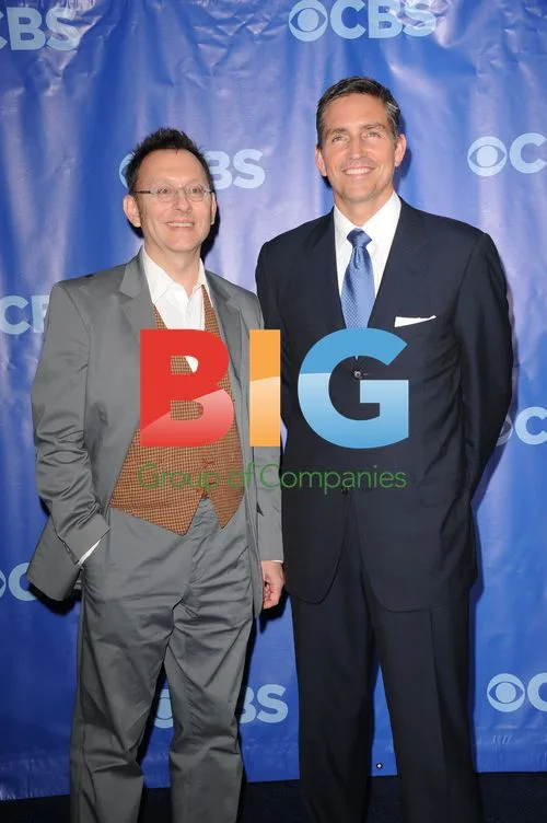 Michael Emerson and Jim Caviezel at 2011 CBS Upfront