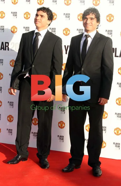 Fabio and Rafael Da Silva at Manchester United Player of the Year Awards