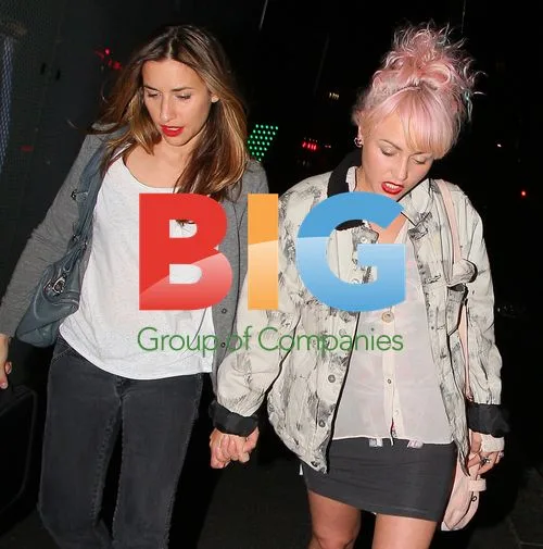 Melaine Blatt and Jaime Winstone at Novello Awards After Party