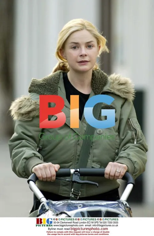 TV Presenter Gail Porter with Baby in London