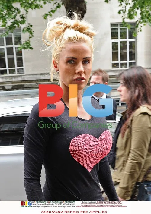 Katie Price Arriving at London Hotel