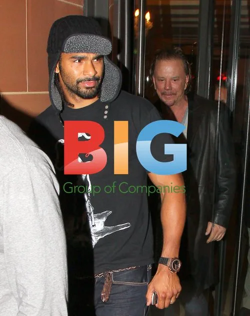 David Haye and Micky Rourke at C London