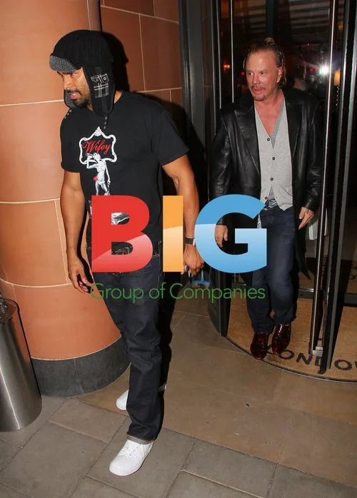 David Haye and Micky Rourke at C London