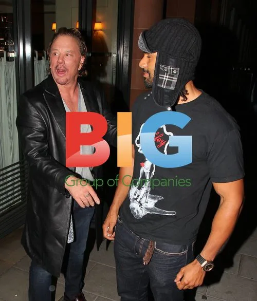 David Haye and Micky Rourke at C London