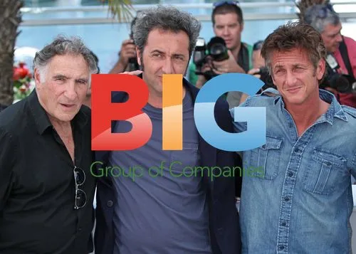 Judd Hirsch, Paulo Sorrentino and Sean Penn at Cannes