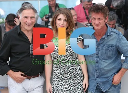 Judd Hirsch, Eve Hewson and Sean Penn at Cannes