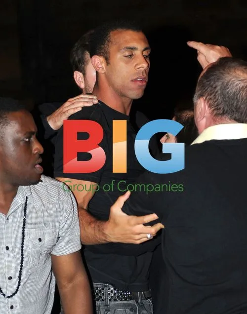 Anton Ferdinand Outside Tup Tup Nightclub