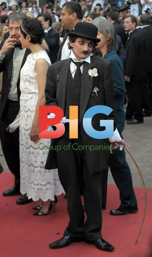 Charlie Chaplin impersonator at Cannes closing