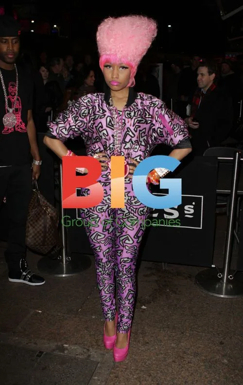 Nicki Minaj Greeting Fans in London