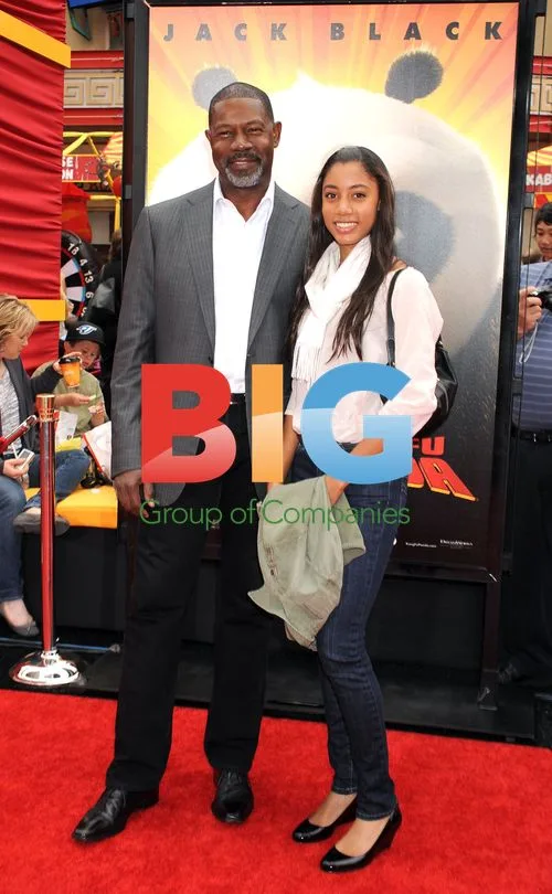 Dennis Haysbert and daughter at \"Kung Fu Panda 2\" premiere