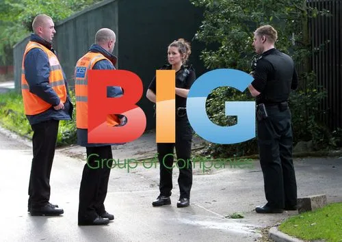 Police outside Ryan Giggs' home