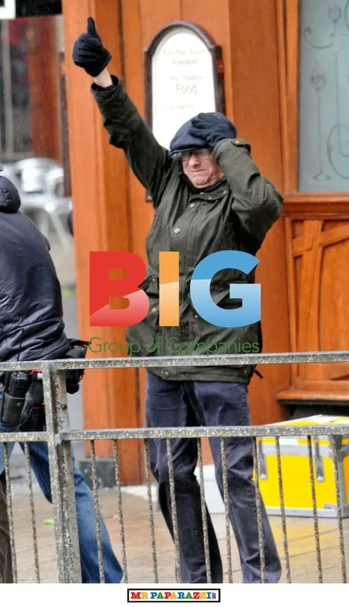 Ken Loach on Set After Injury