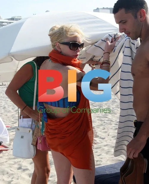 Lindsay Lohan on Miami Beach
