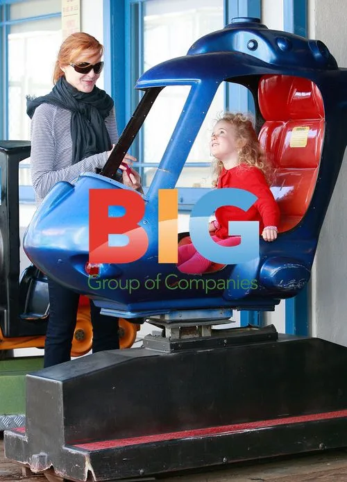 Marcia Cross with Twin Daughters at Playground