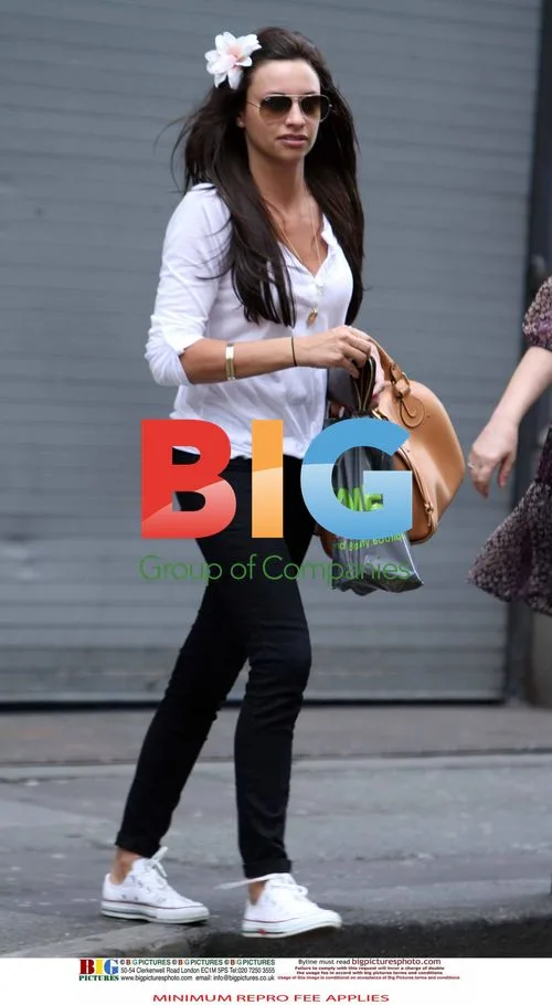 Stacey Giggs visits hair salon in Manchester
