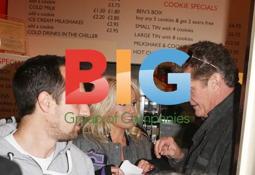 David Hasselhoff and Hayley Roberts at Gumball 3000 Race Photocall