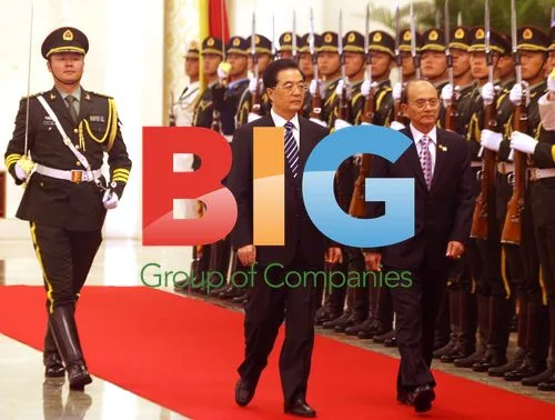 Hu Jintao and Thein Sein in Beijing