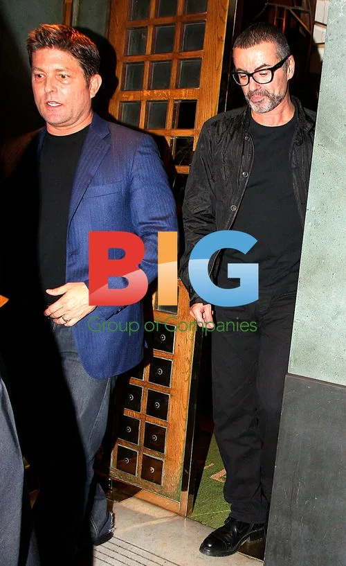 George Michael and Kenny Goss Leaving the Ivy Restaurant