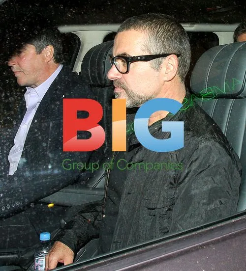 George Michael and Kenny Goss Leaving the Ivy Restaurant