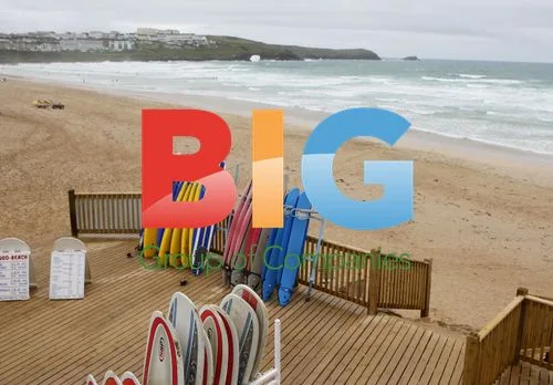 Spring Bank Holiday surfers in Cornwall