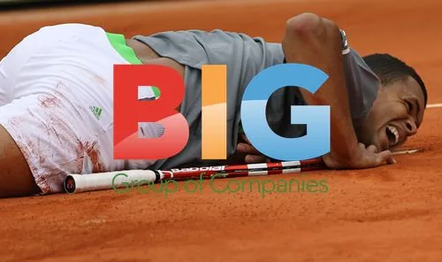 Jo-Wilfried Tsonga falls on court at French Open