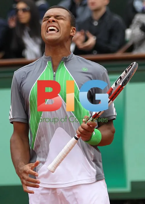 Tsonga Reacts at French Open