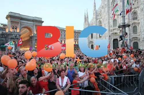 Giuliano Pisapia Supporters Celebrate in Milan