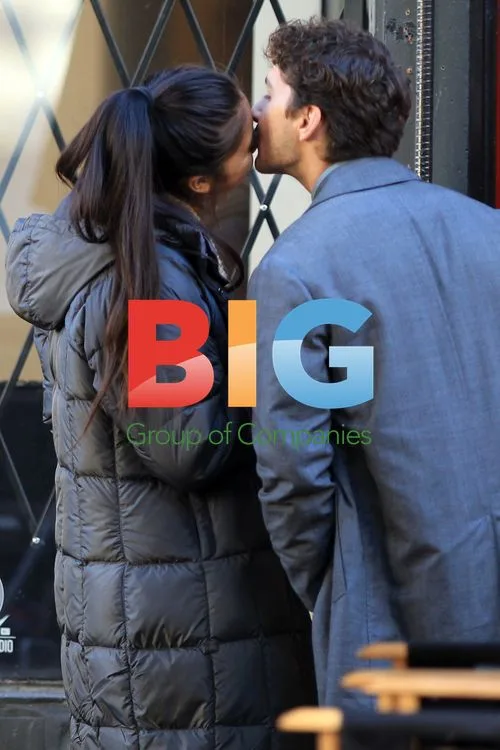 Shia LaBeouf and Karolyn Pho on Set